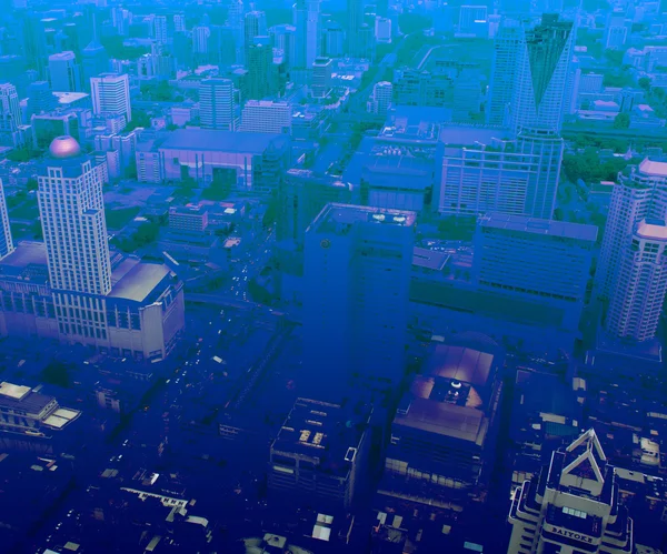 Niebieski obraz miejskich — Zdjęcie stockowe
