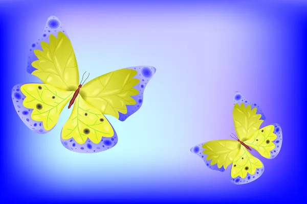 Vektor-Schmetterling als abstrakter Hintergrund — Stockvektor