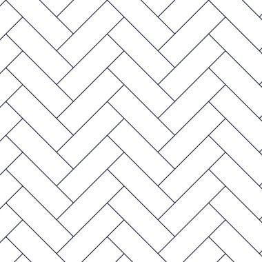 Siyah çizgili klasik ringa kemiği ahşap zemin. Vektör monokrom dikişsiz desen. Parke tasarım dokusu