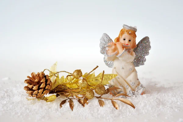 Christmas angel and bump — Stock Photo, Image
