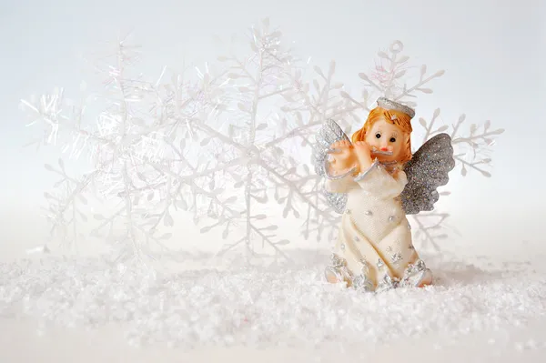 Christmas angel on white background — Stock Photo, Image