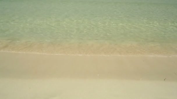 Hermosa playa y mar tropical — Vídeo de stock