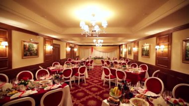 Restoran dekore düğün masa