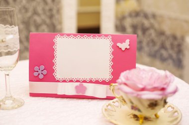 metniniz için davetiye, tebrik, b ile romantik scrapbooking