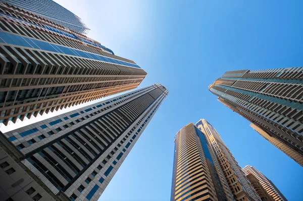 Office building skyscrapers on sky background — Stock Photo, Image