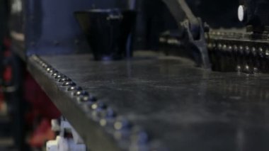 Sovyet buharlı lokomotif tren istasyonu platformu