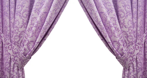 Beautiful purple curtain in a classic style. isolated — Stock Photo, Image