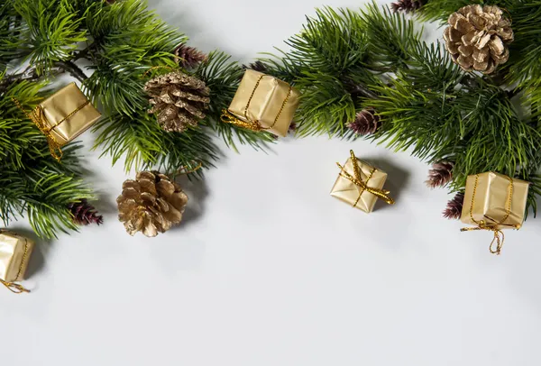 Hermoso fondo para la tarjeta de felicitación de Navidad y Año Nuevo — Foto de Stock