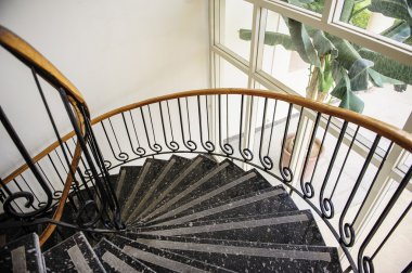 staircase in the interior clipart