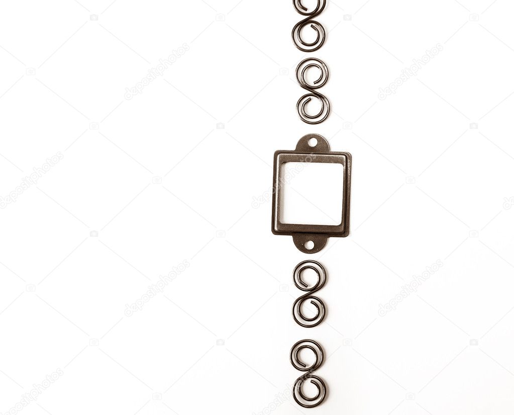 Design element, frame on a white background