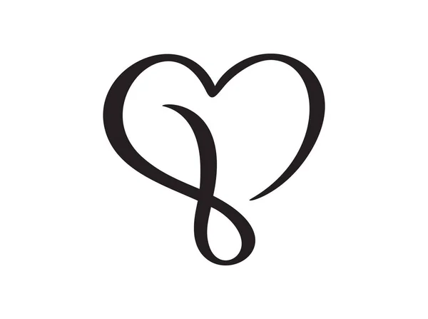 Lover icon vector calligraphic heart {\ displaystyle Lover icon vector calligraphic heart 무한대. 손으로 그린 발렌타인데이 필도 로고. 인사말 카드, 머그, 사진 오버레이, 티셔츠 프린트, 플라이어, 포스터 디자인 — 스톡 벡터