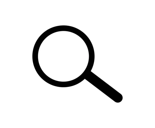 Vector Magnifying Glass Icon Isolated White Background Search Illustration — Wektor stockowy
