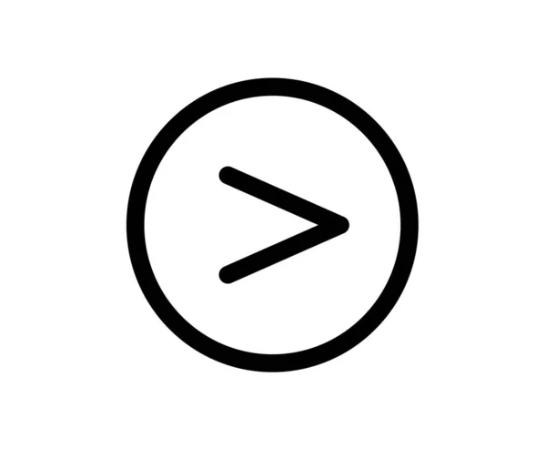 Play Vektor Logo Symbol Trendigen Flachen Stil Isoliert Auf Weißem — Stockvektor