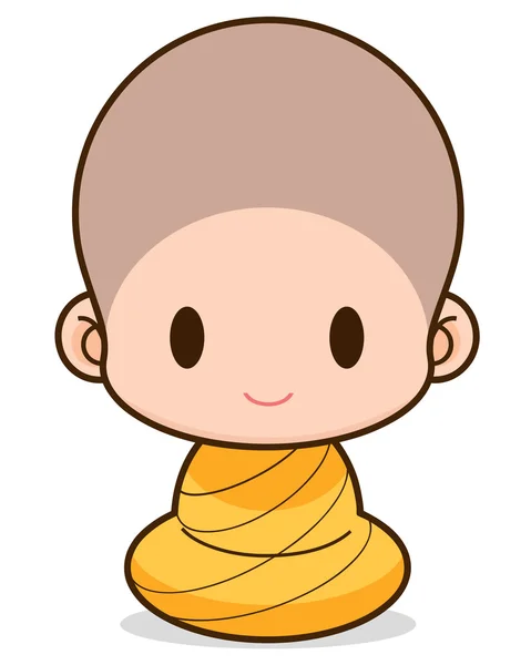 Buddhist Monk cartoon, illustration — Stock Photo, Image