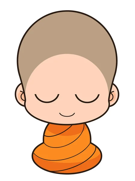 Buddhist Monk — Stock Vector