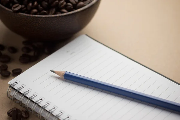 Pencil Laying On A Notebook — Stock Photo, Image