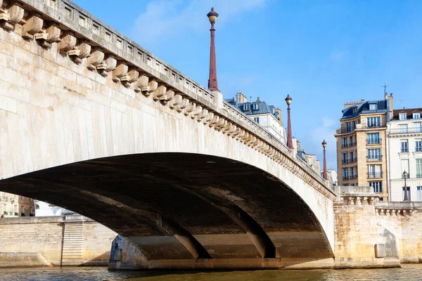 Pont Tournelle Στο Παρίσι Πέτρινη Γέφυρα Πάνω Από Τον Ποταμό — Φωτογραφία Αρχείου