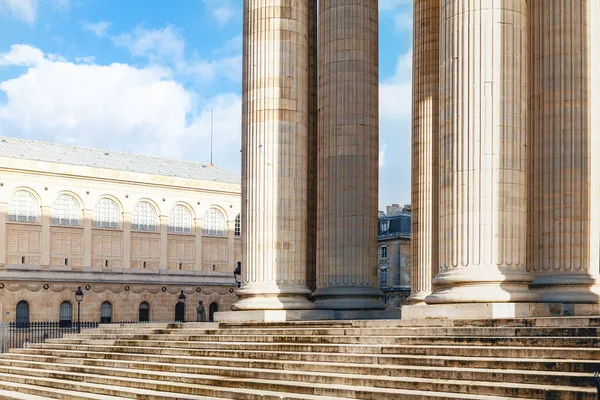 Доричні Колони Сходи Римська Архітектура Пантеон Парижу — стокове фото