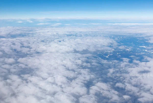 Lotu Ptaka Chmury Góry Widok Góry — Zdjęcie stockowe