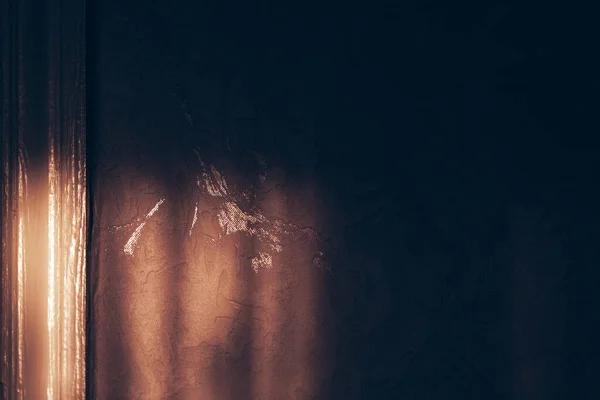 Schaduw Binnenmuur Laag Licht Bij Behang — Stockfoto