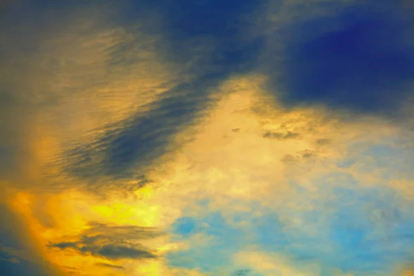 Sky Vibrant Colors Heaven Yellow Blue — Foto Stock