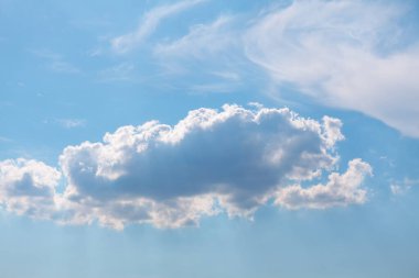 Summer weather sky . Blue heaven in the daytime 