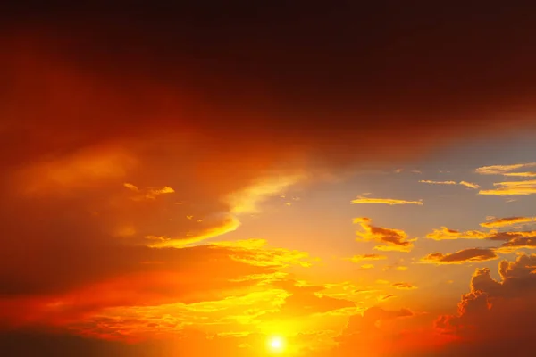 Soumrak Západem Slunce Rudé Obloze — Stock fotografie