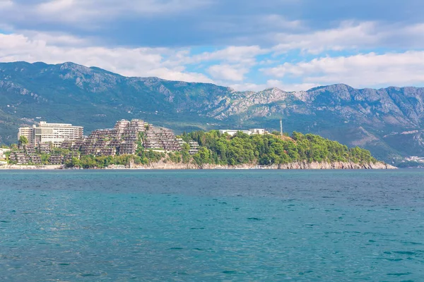 Becici Playa Hoteles Montenegro Mar Adriático Balcanes Resort Península Zavala —  Fotos de Stock