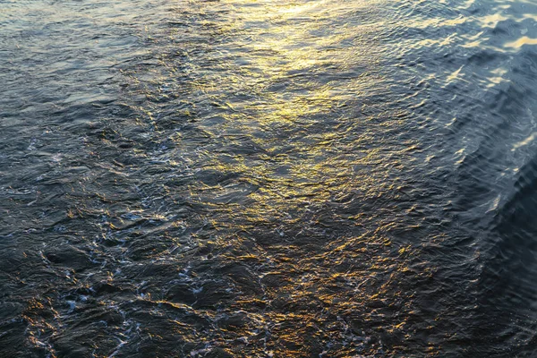 Glittering Water Background Ripples Sunlight Twilight Reflection Sea — 스톡 사진