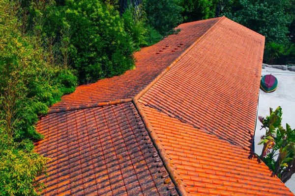 Tiled Roof View Barn Tropical Park — Foto de Stock