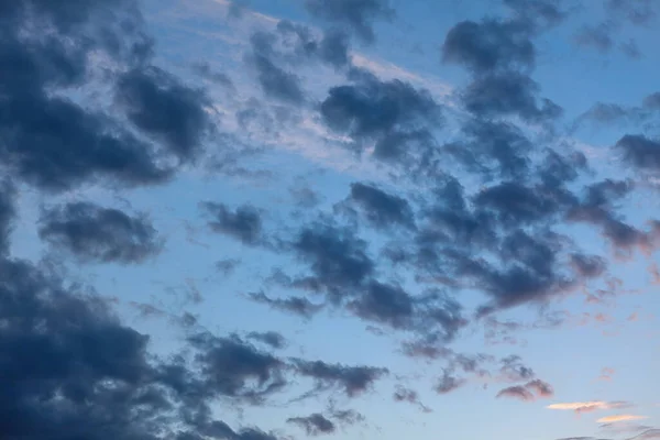 Kék Cirrocumulus Felhők Morning Sky Nál — Stock Fotó