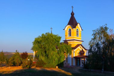 Moldova 'daki Tipova Manastırı. Tipova köyündeki Ortodoks Kilisesi 