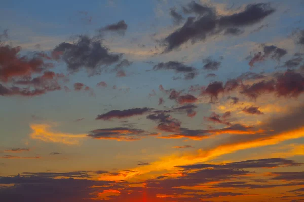 Cielo Nocturno Nubes Nocturnas Con Crepúsculo — Foto de Stock