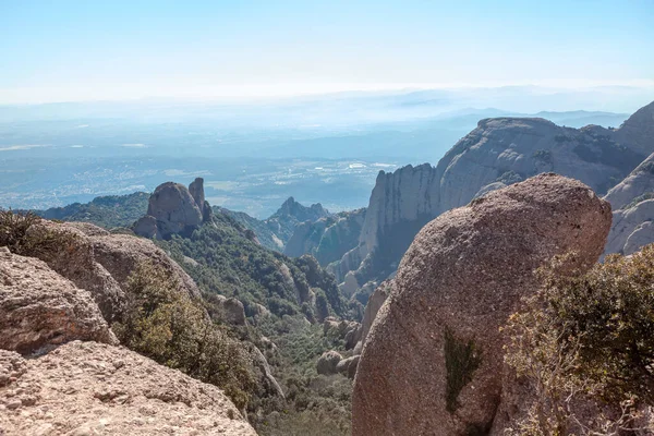 Parque Natural Con Macizo Geológico Montaña Paisaje Magnífico Cordillera — Foto de Stock