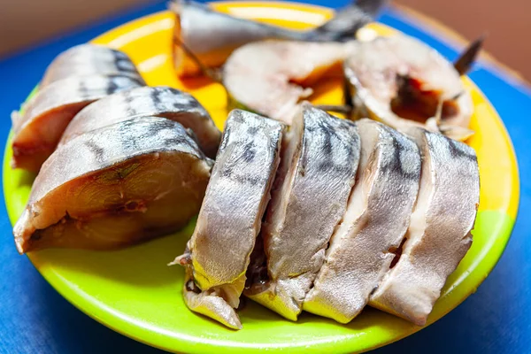 Herring Sliced Fish Sliced Salted Fish Fillet — Fotografia de Stock