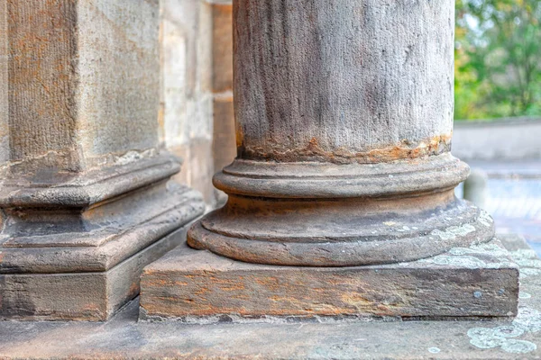 Римские Архитектурные Колонны Тосканская Каменная Колонна — стоковое фото