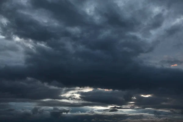 Thunderstorm Clouds Sky Hurricane Dark Clouds Heaven — Stockfoto
