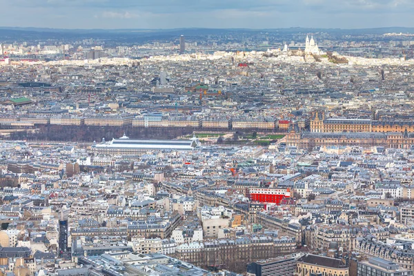 Aerial Panorama Paris France Capital City View — Foto de Stock