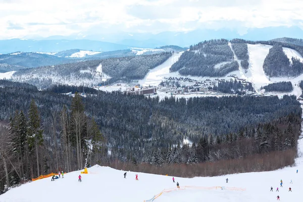 Bukovel Ski Resort Ukraine Ukrainian Carpathian Mountains Winter — Stock fotografie