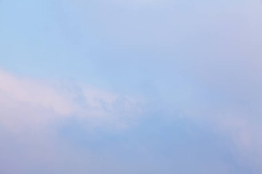 Azure blue sky background . Soft cloudy heaven