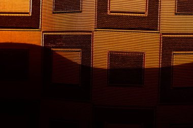 Plaid material background . Squares pattern , surface with shades