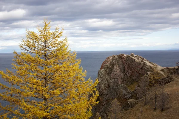 Vista incrível para o Lago Baikal, Rússia — Fotografia de Stock
