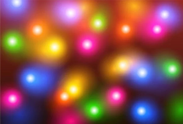 カラフルなぼやけた光を持つベクトル抽象的な背景 ディスコ お祝い パーティーコンセプト — ストックベクタ