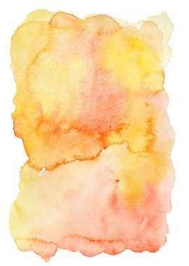 El boyası sarı, kırmızı ve turuncu suluboya doku