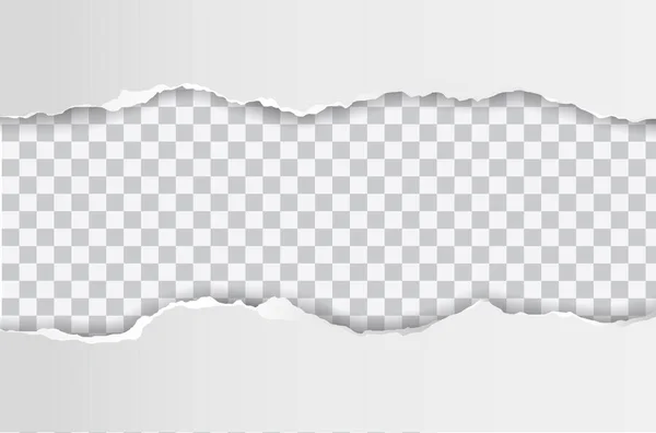 Vektor Realistisches Loch Papierbogen Auf Transparentem Hintergrund — Stockvektor