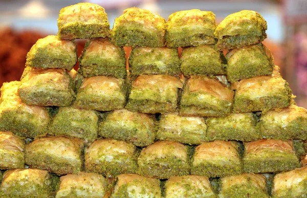 Köstliche türkische Baklava — Stockfoto