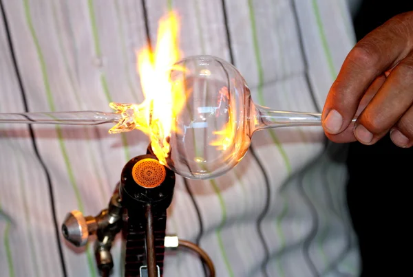 Glass blowing — Stock Photo, Image