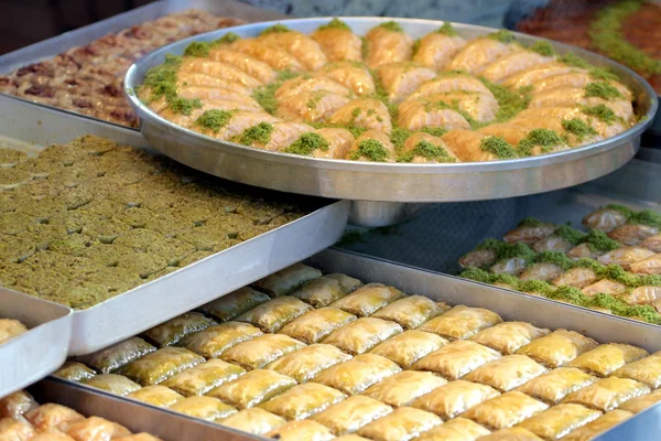 Turkish sweet "Baklava  " — стоковое фото