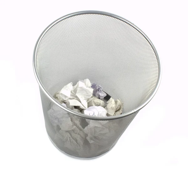 Metal trash bin — Stock Photo, Image