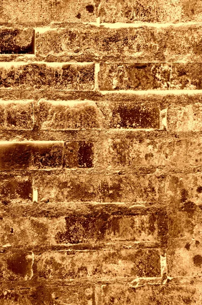 Textura de parede de tijolo velho - Brown — Fotografia de Stock